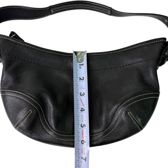 Coach 9541 Soho Small Hobo Black Leather Bag Purse Shoulder Bag Y2K Vintage - Picture 7 of 16
